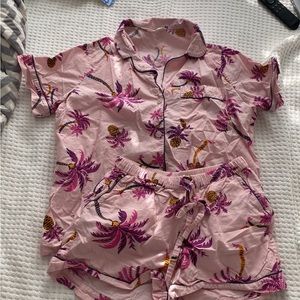 Printfresh short pajama set pink